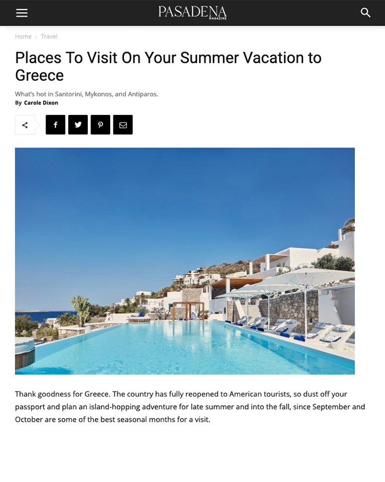 2021 Places To Visit On Your Summer Vacation To Greece