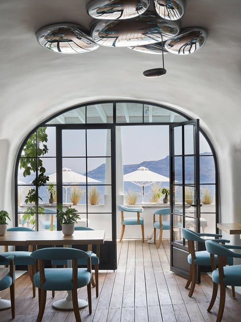 Anthos Restaurant Santorini Oia 0219