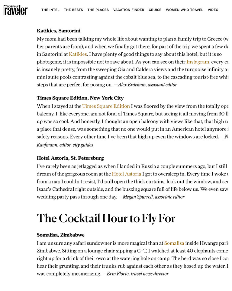 2020 Cntraveler 21 Hotels