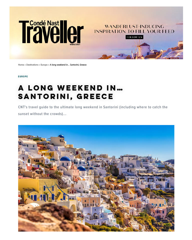 Conde Nast Traveller Long Weekend
