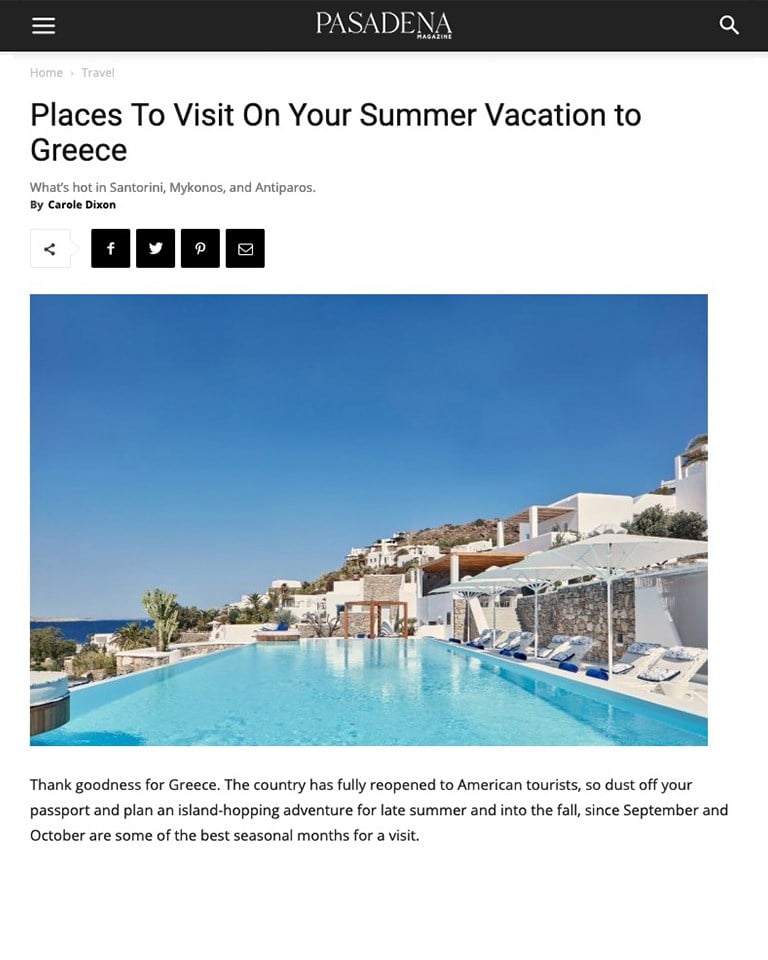 2021 Places To Visit On Your Summer Vacation To Greece