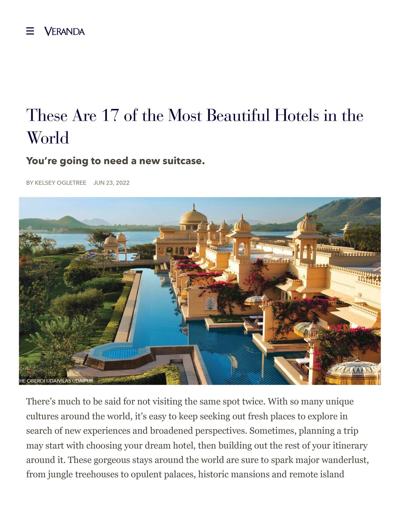 17 Of The Most Beautiful Luxury Hotels In The World 1