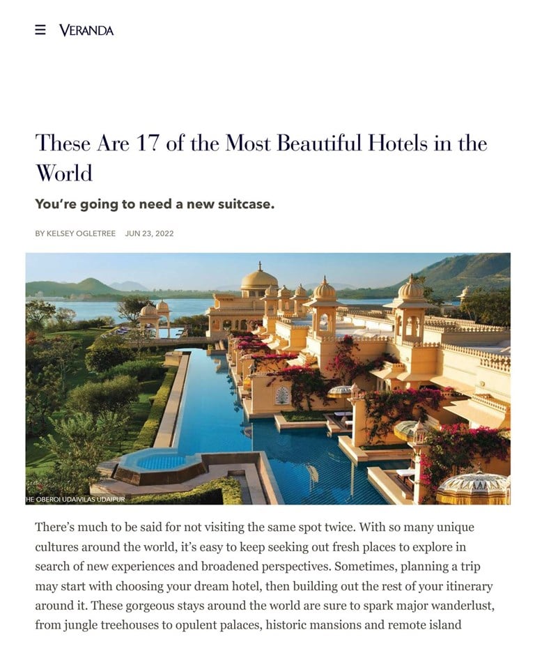 17 Of The Most Beautiful Luxury Hotels In The World 1
