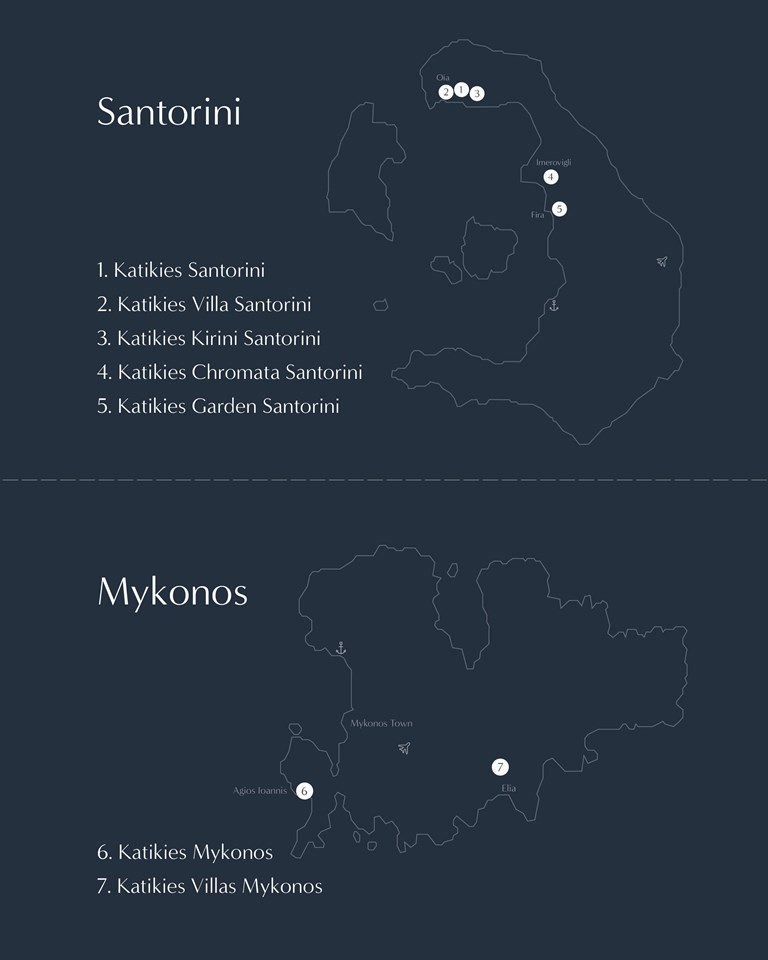 Kat Gr22 Katikies Map Santorini And Mikonos