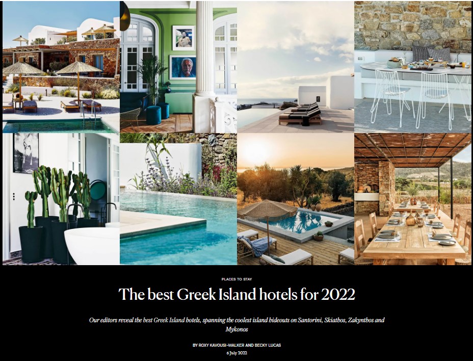 The Best Greek Island Hotels For 2022