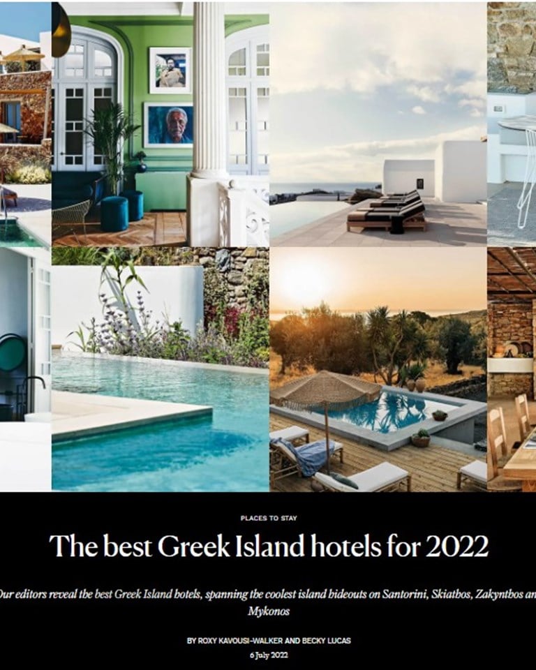 The Best Greek Island Hotels For 2022