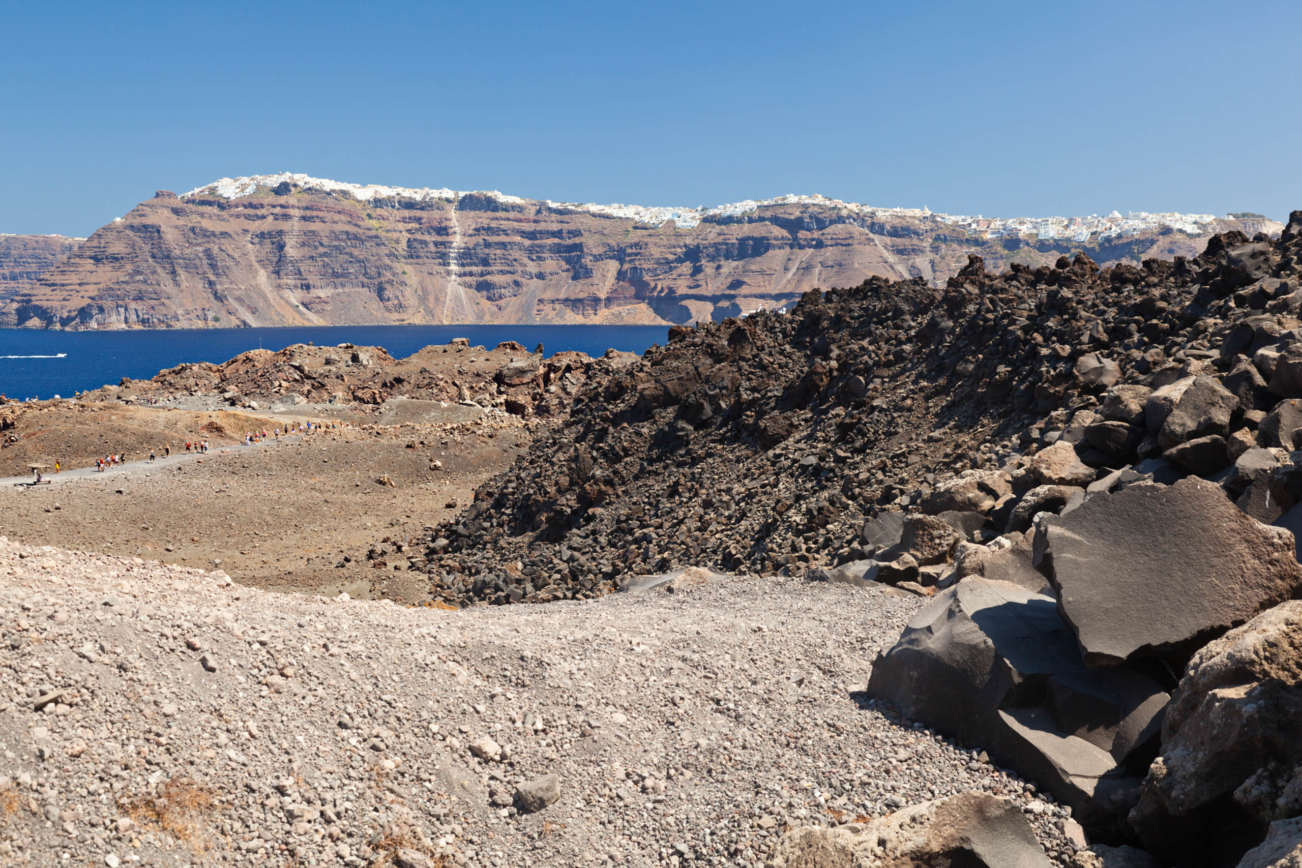 Is Santorini Volcano Kameni 504177714