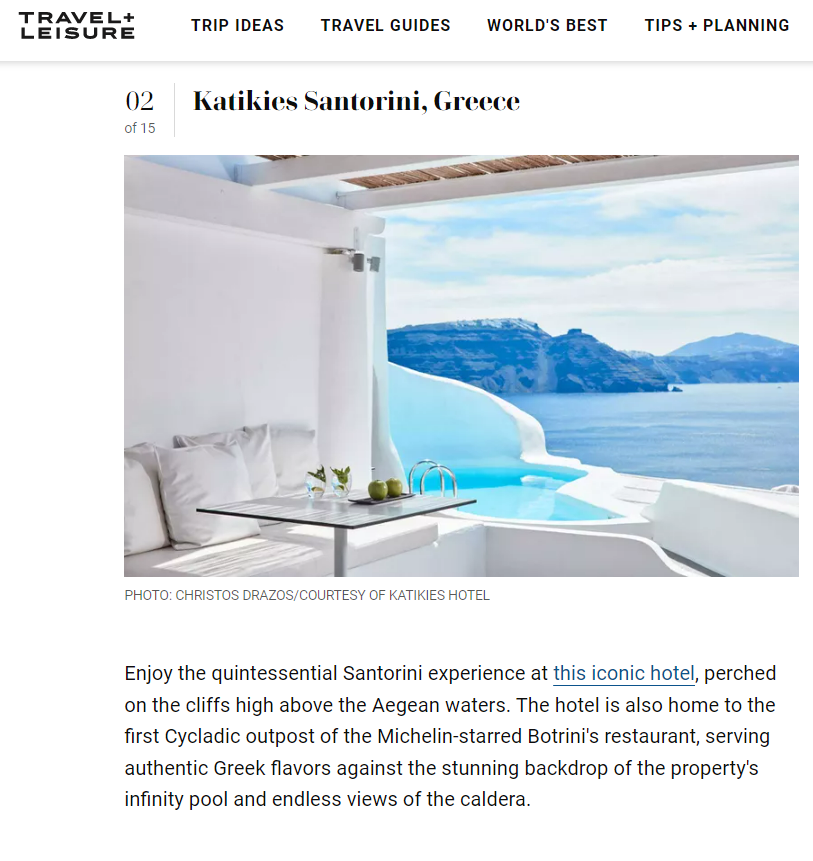 Travel And Leisure Readers Ranked The Best Hotels For Romance