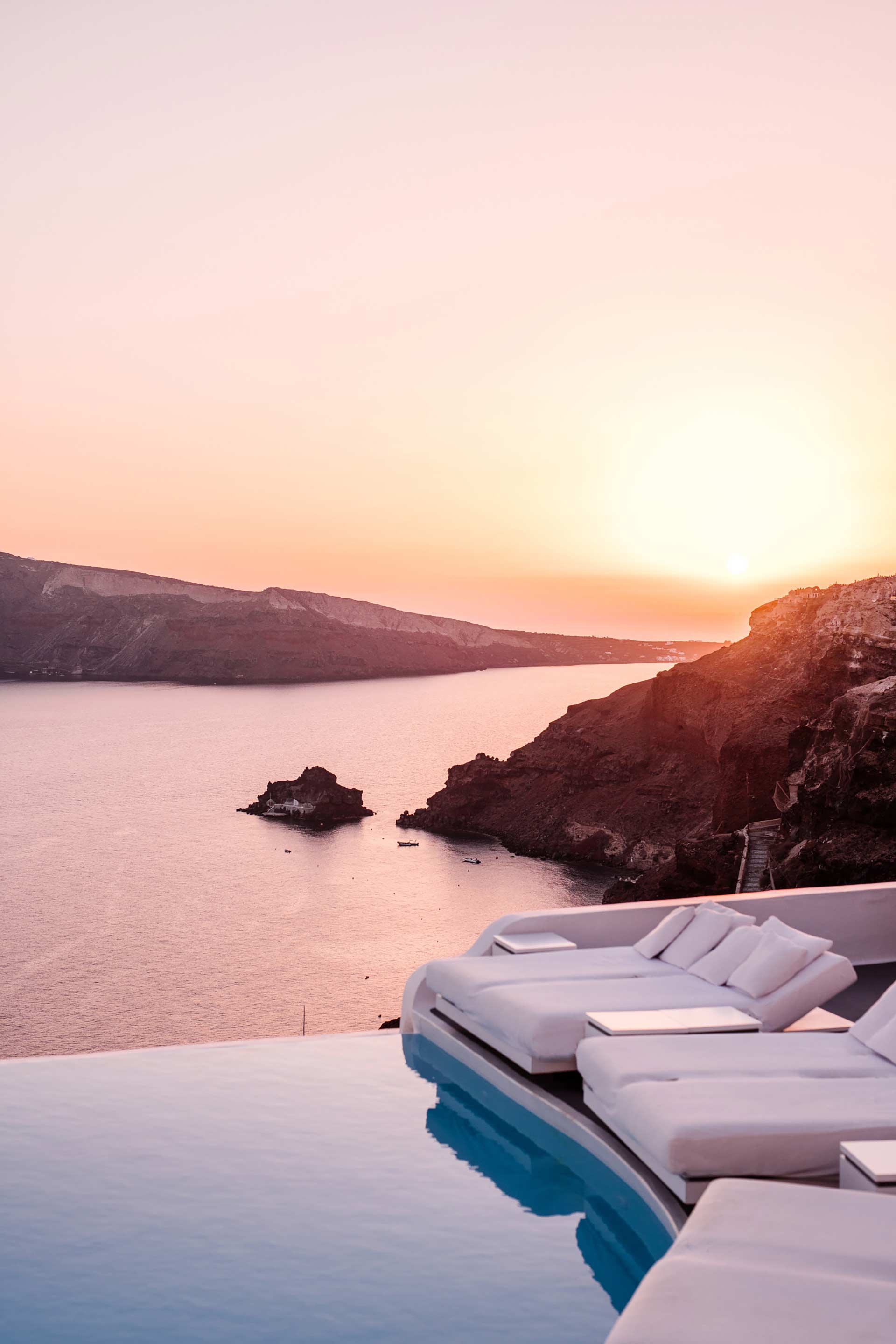 Katikies Santorini Lower Level Deck