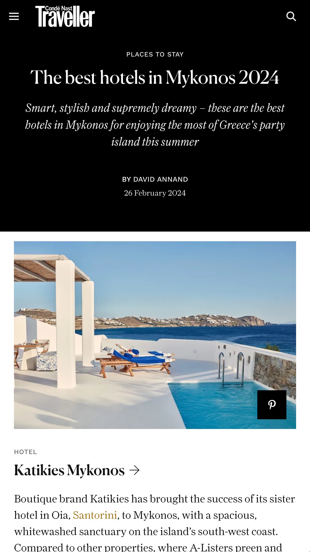 The Best Hotels In Mykonos 2024