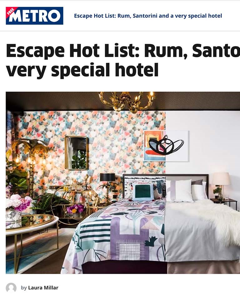 Metro - Escape Hot List: Rum, Santorini and a very special hotel